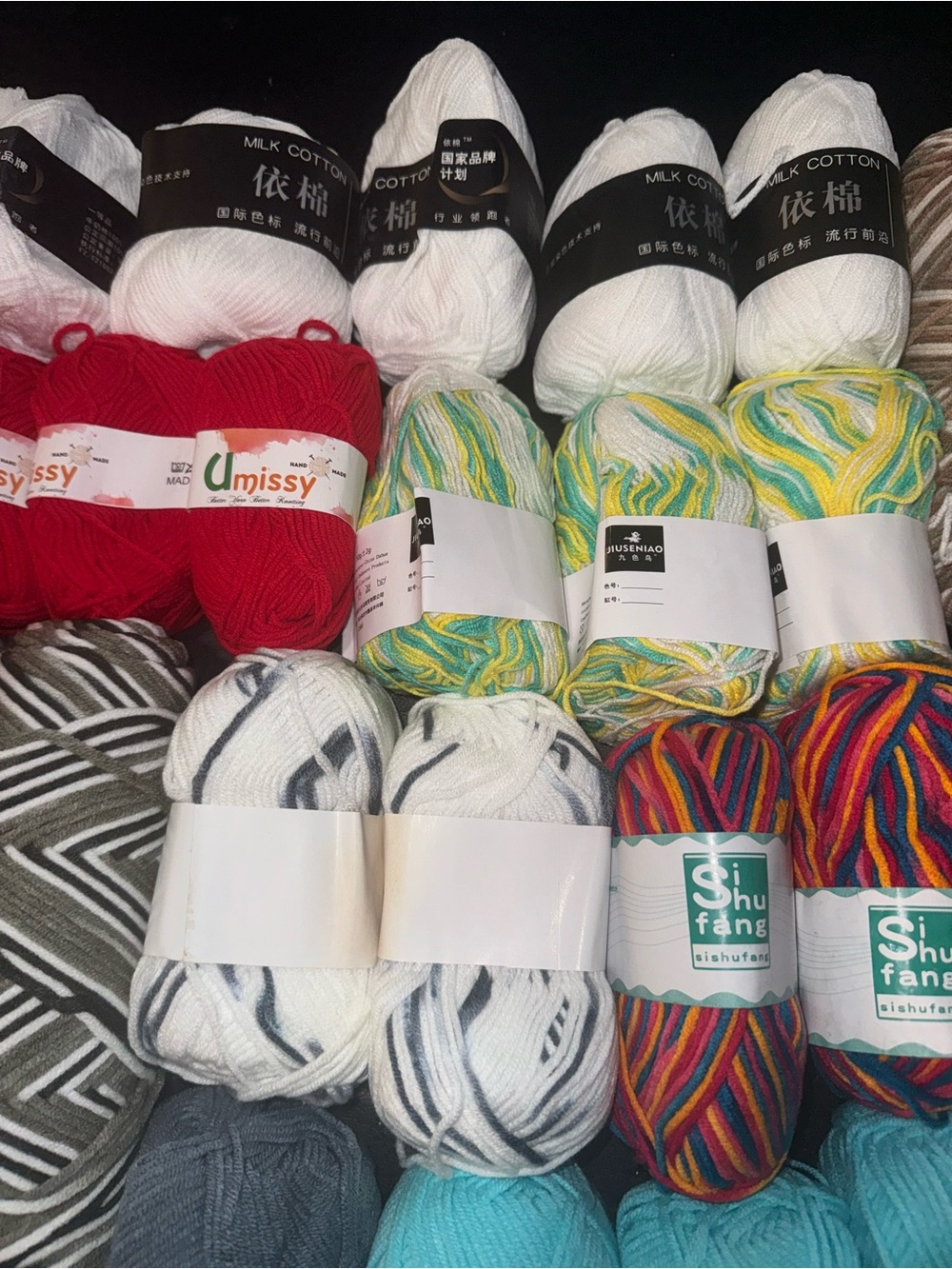 Yarn Lot of 32 skeins various sizes and styles all new lot #3 - Picture 4 of 7